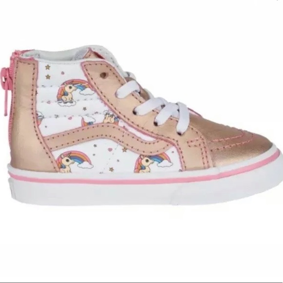 vans sk8 hi rose gold